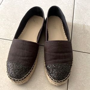 Guess Espadrilles with sparkle embellishments on toes.